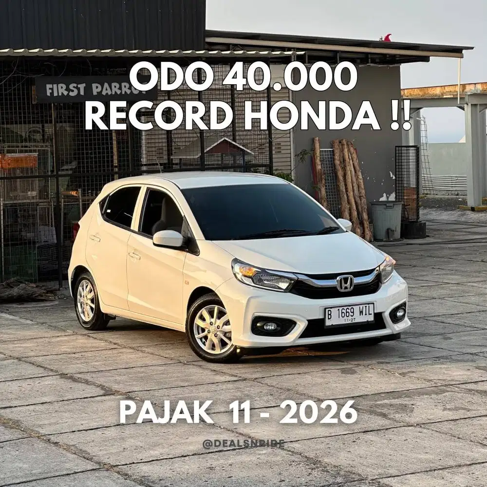 ODO 40.000 ANTIKK !! PAJAK 11/2026 HONDA BRIO E CVT 2022 MURAH MERIAH