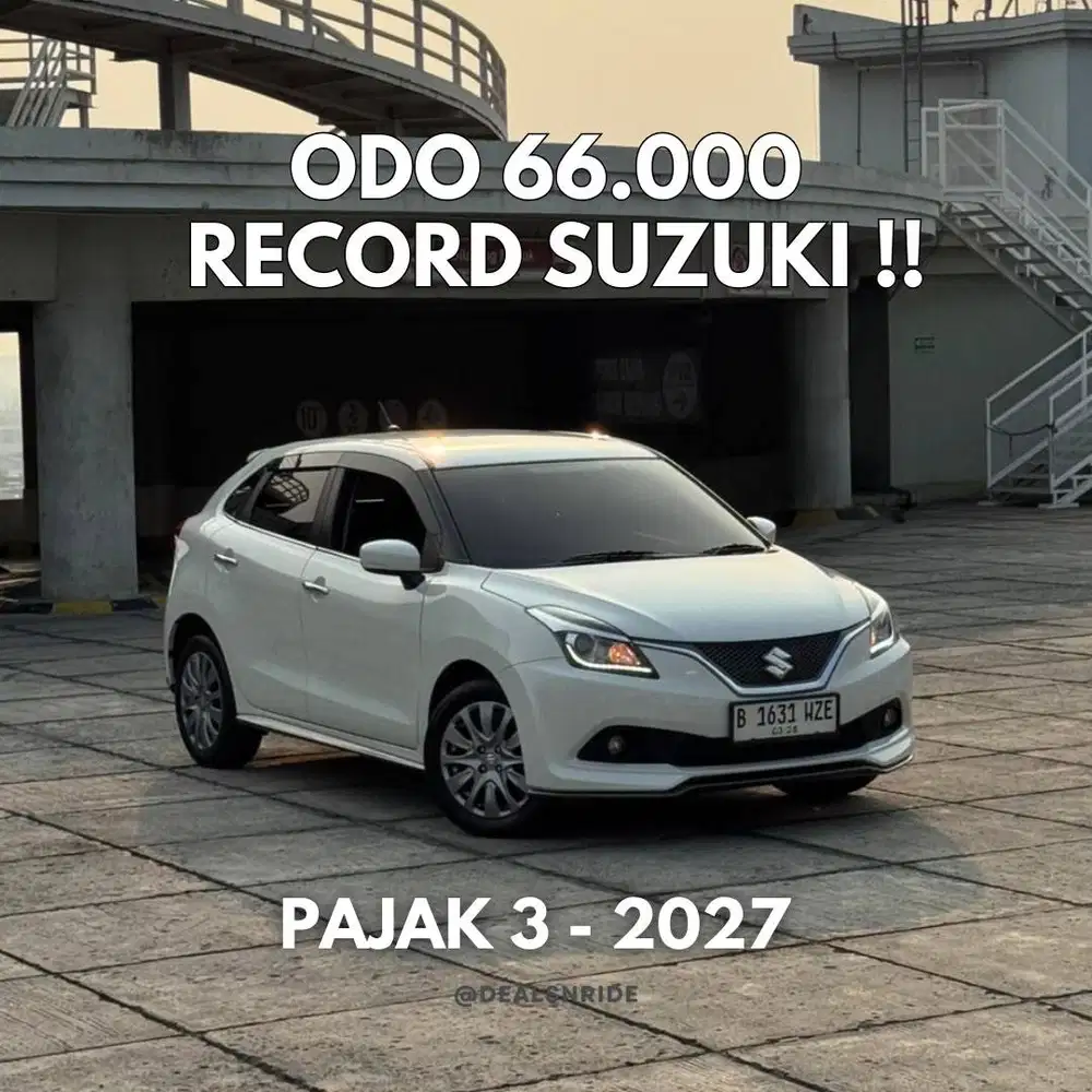 ODO 66.000 ANTIK BGT !! PAJAK 3/2027 SUZUKI BALENO HATCHBACK 2017