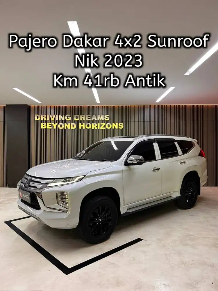 Mitsubishi Pajero Sport Dakar 4x2 2023 Putih Diesel AT Km41rb E1597QL