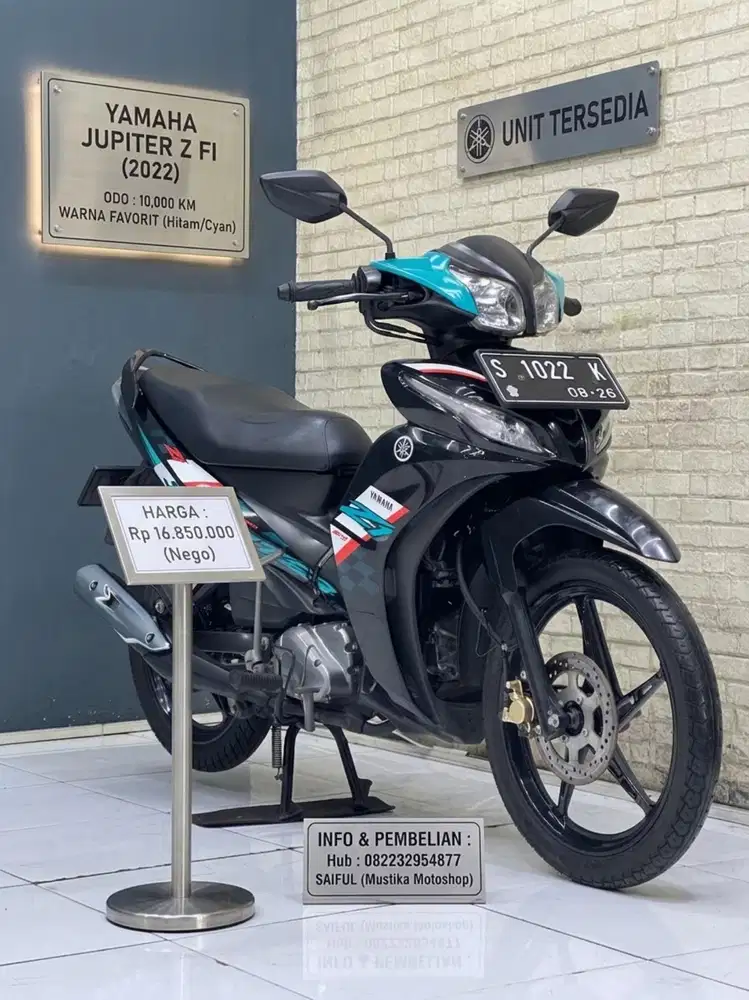 Odo 10rb Istimewa!!Yamaha Jupiter Z fi 2022 Plat S Mlus-Mustika Saiful