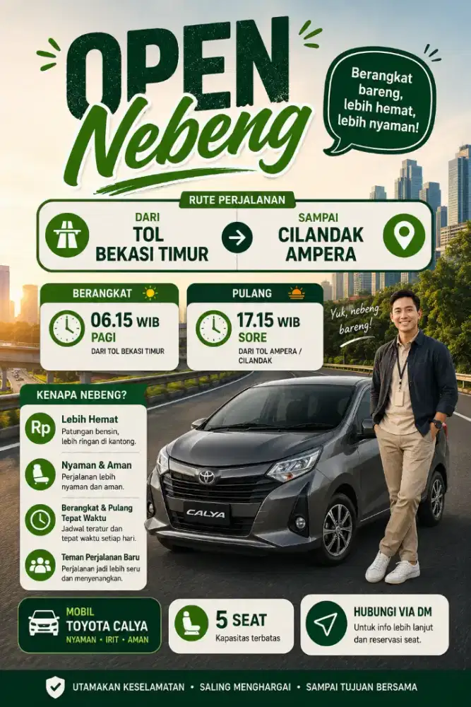 Open Nebeng Kantor