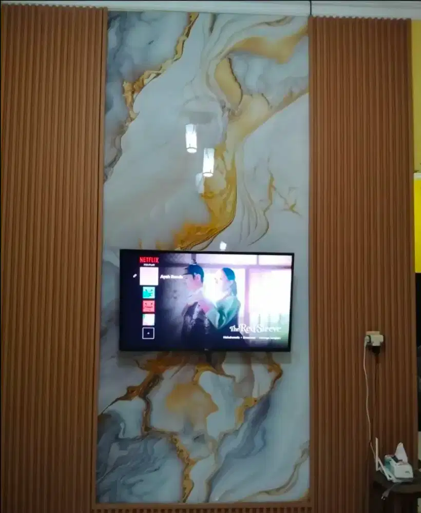 Promo Pemasangan Wpc Panel Kombinasi UV Board Marble Batam
