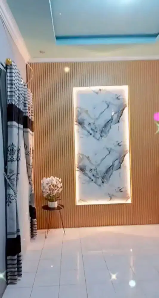 Promo Pemasangan Wpc Panel Kombinasi UV Board Marble