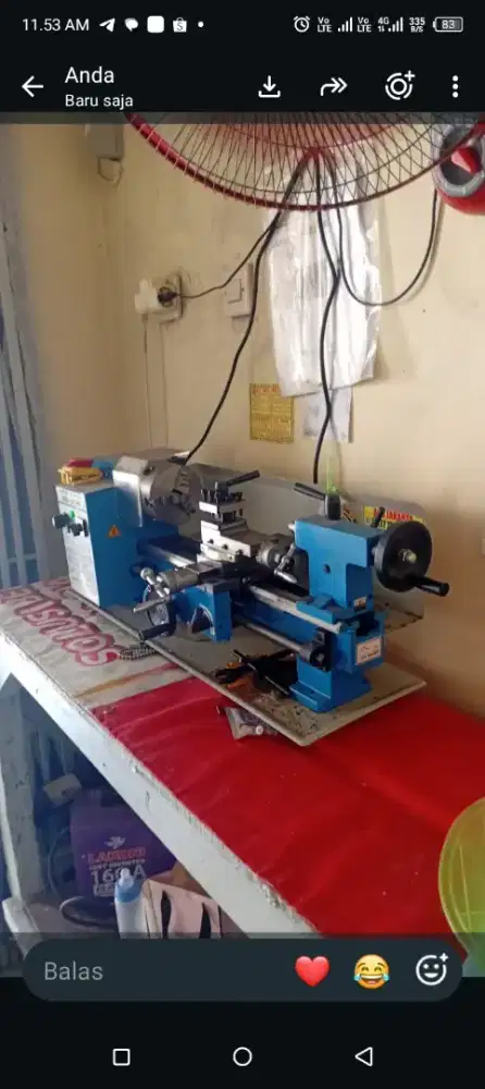Dijual mesin bubut mini lathe