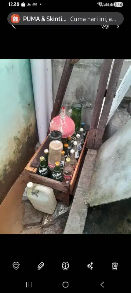 Di jual botol 1 biji 10 rb aja