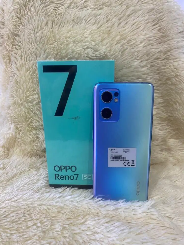 Oppo Reno 7 5G ram 8/256 blue fullset original #3Gcom