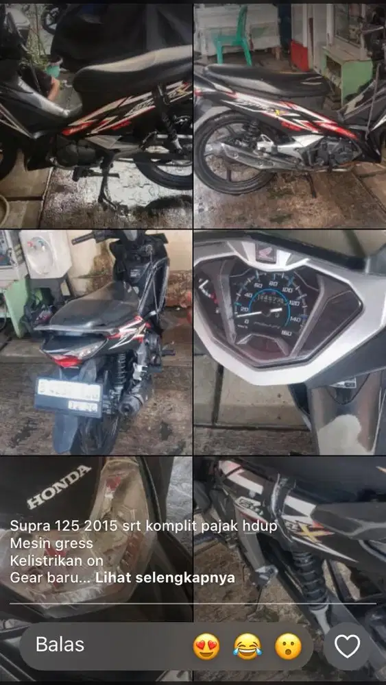 Honda supra x 2015