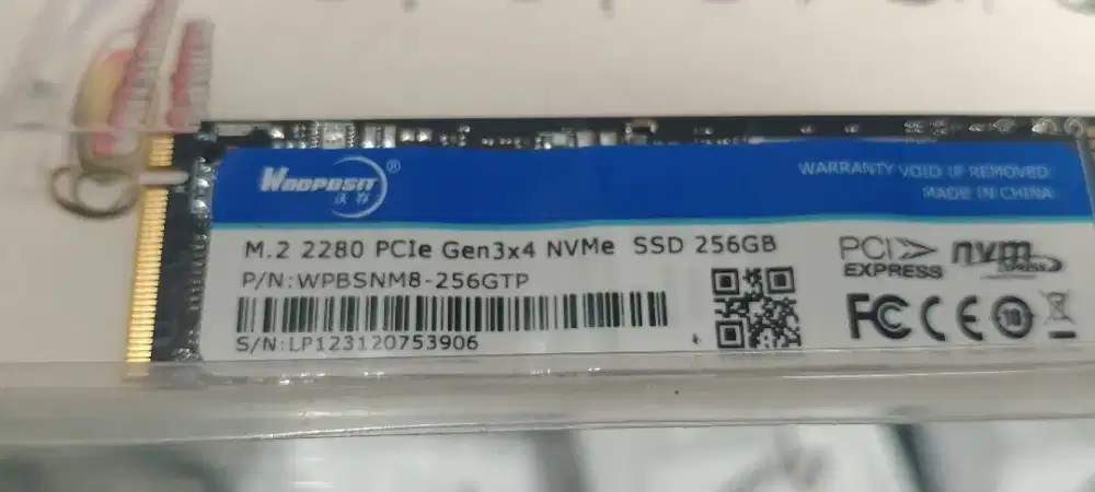 Nvme Wooposit 256 gb