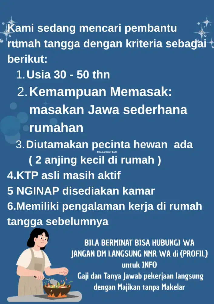 Asisten Rumah Tangga NGINAP