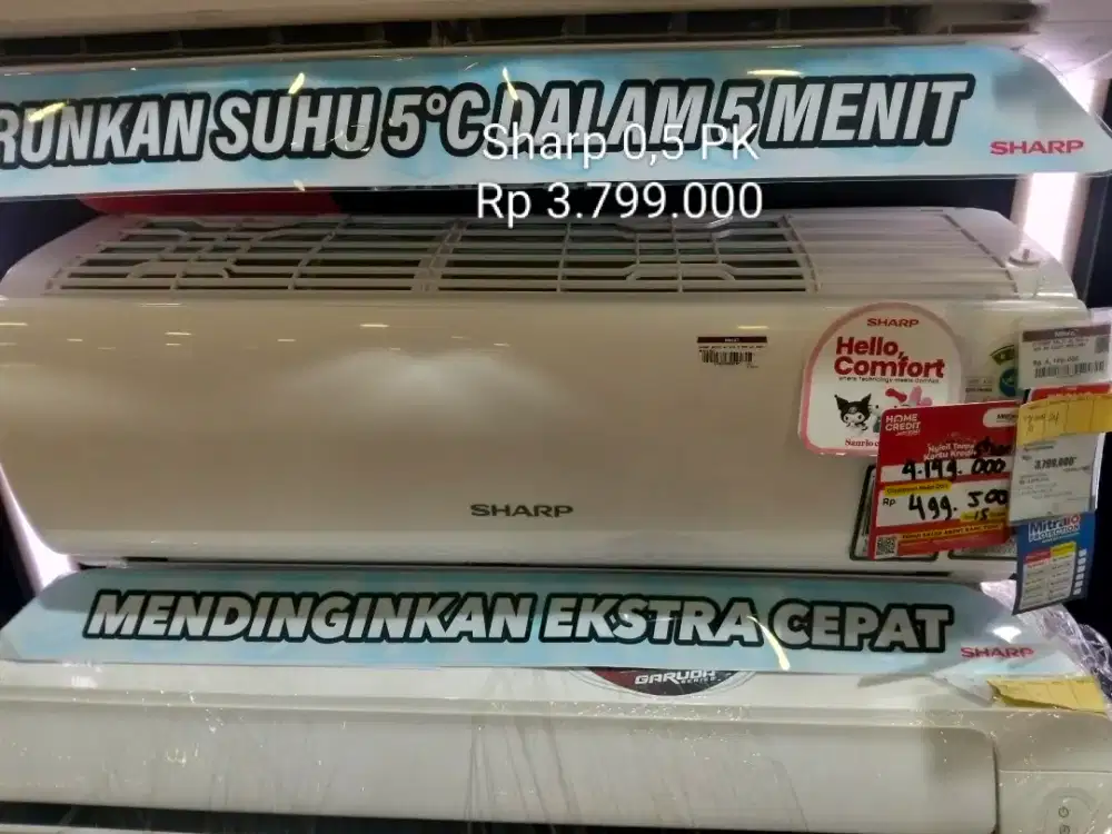 Kredit AC Sharp 0,5 PK gratis 2xcicilan