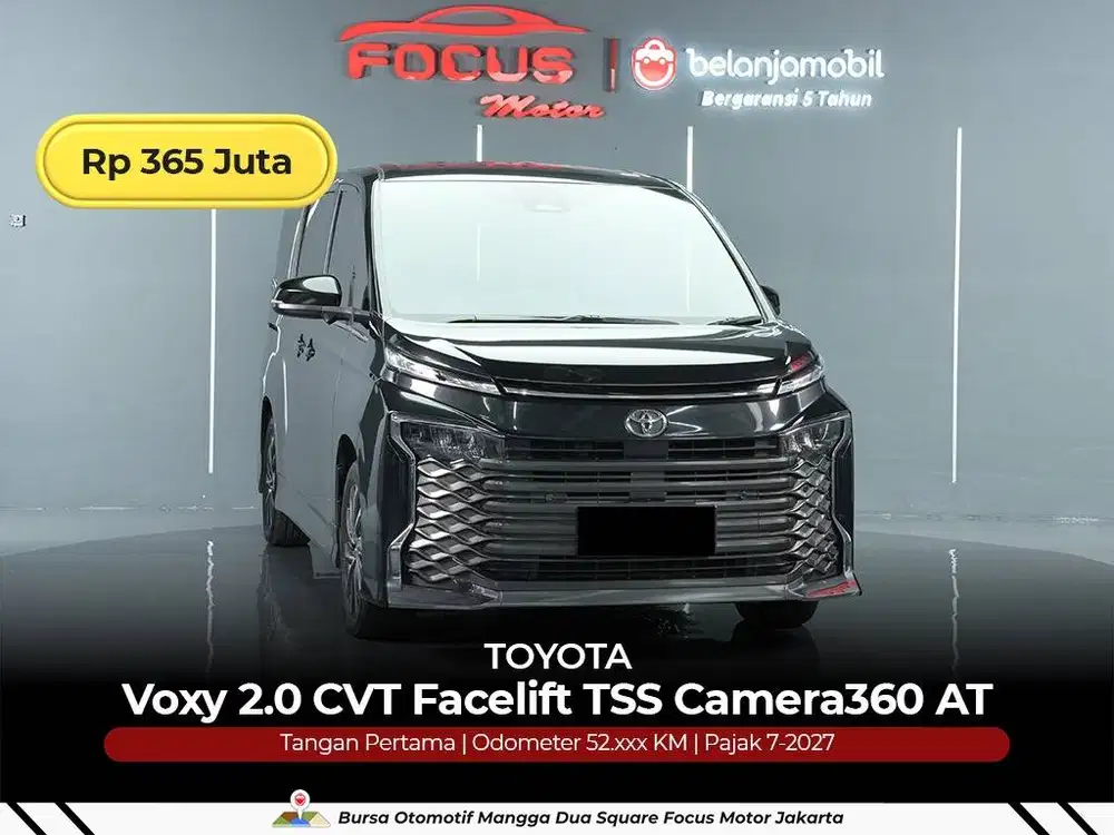 [ GARANSI 5TH ] Toyota Voxy 2.0 CVT Facelift TSS Camera360 2023/2024