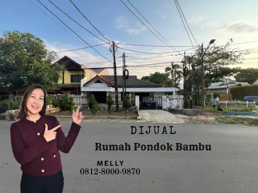 Dijual Rumah Bebas Banjir Komplek Pondok Bambu, Duren Sawit, Jakarta Timur