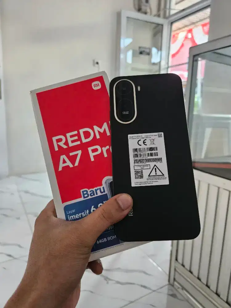Redmi A7 Pro Ram 4/64 Gb Black Mulus 99% Lengkap Ori Bawaan