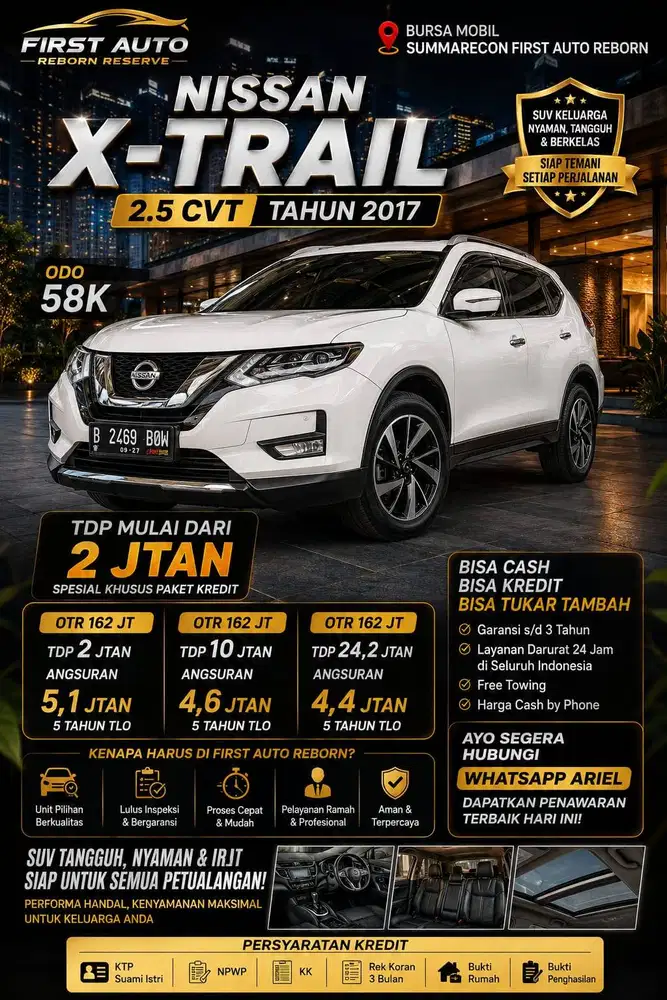 Nissan X-Trail 2.5 AT 2017