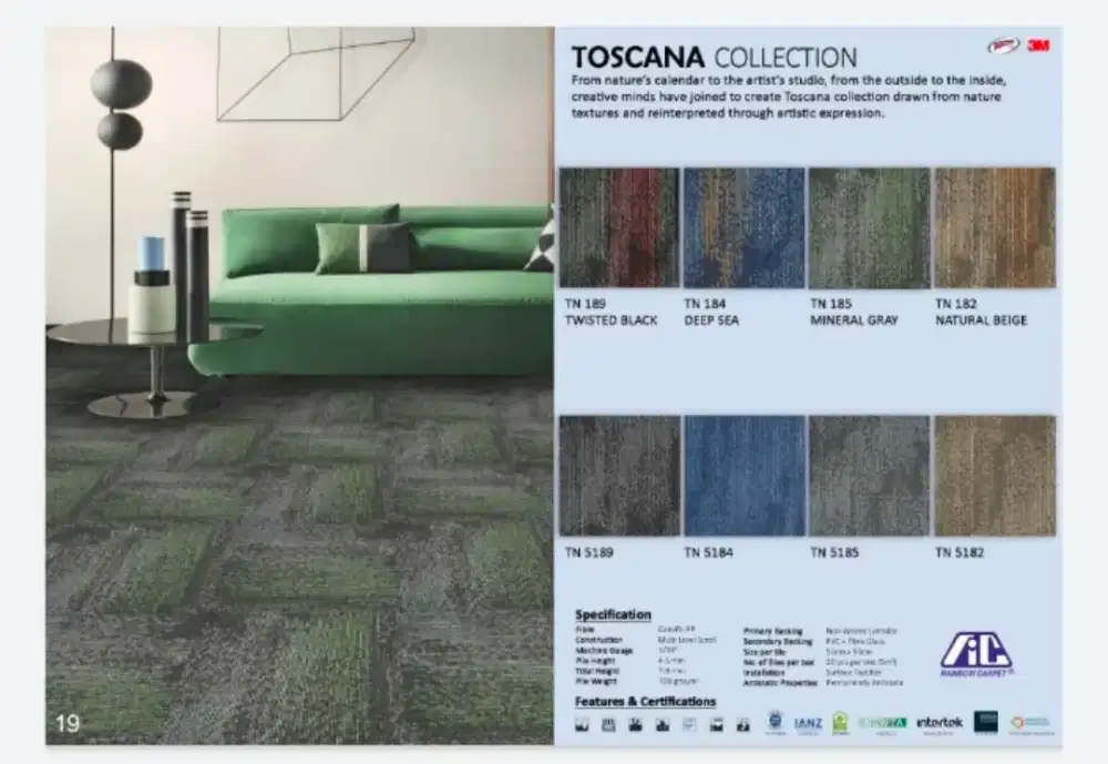 Karpet tile dan roll