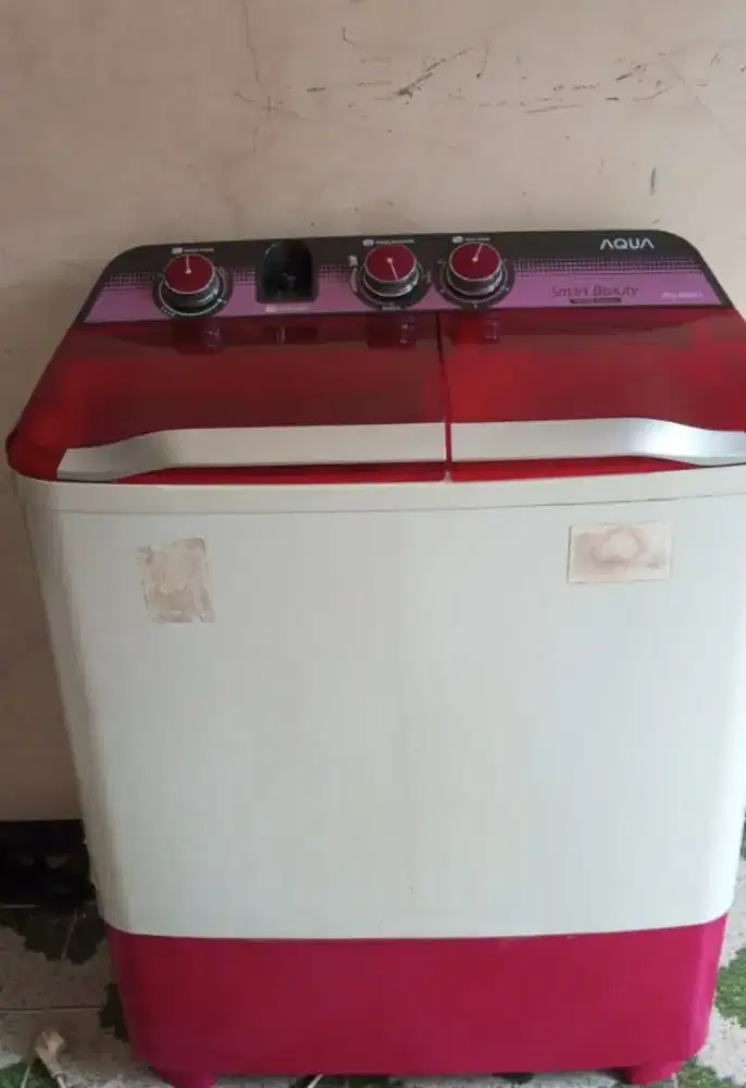 Mesin cuci 2 tabung merk Aqua