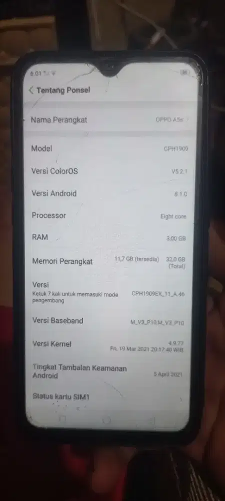 Oppo a5s ram 3 300san