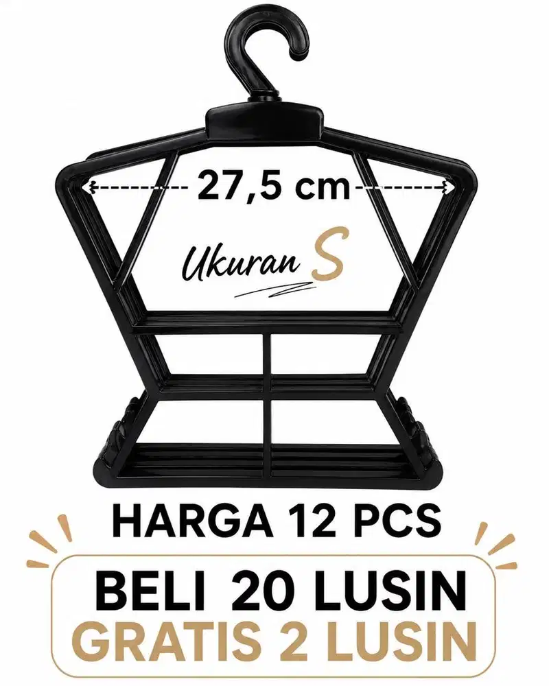 Hanger setelan baju anak