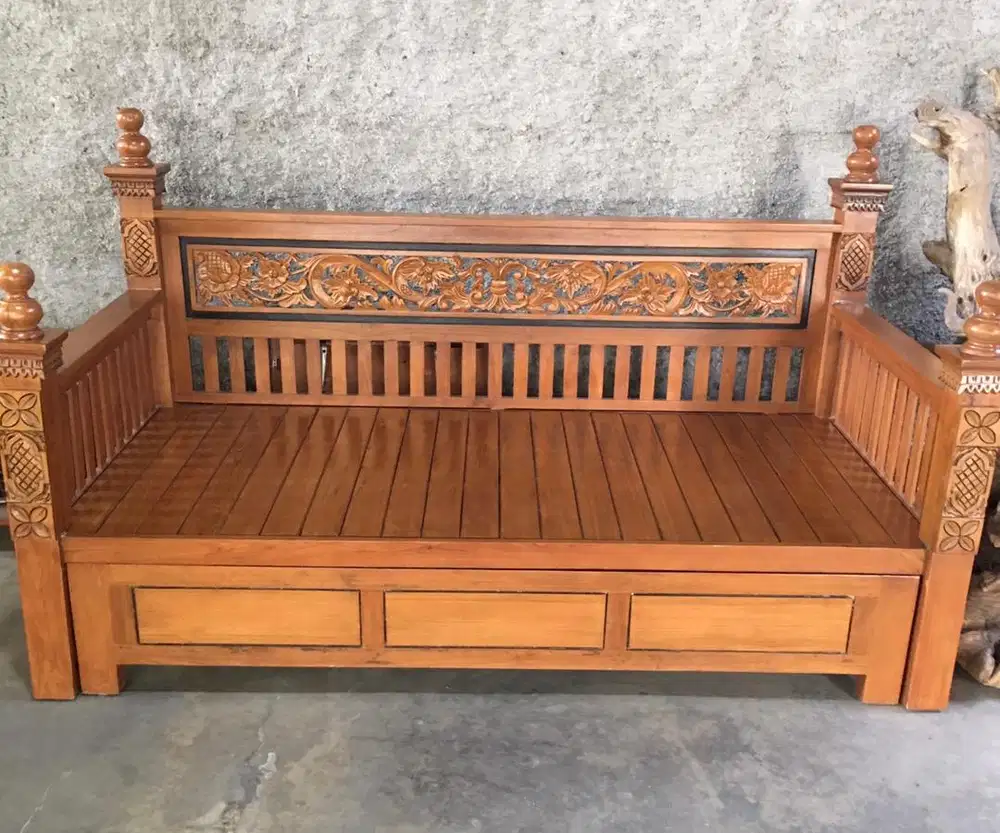 Jual murah Bale-bale / Dipan santai Kayu Jati