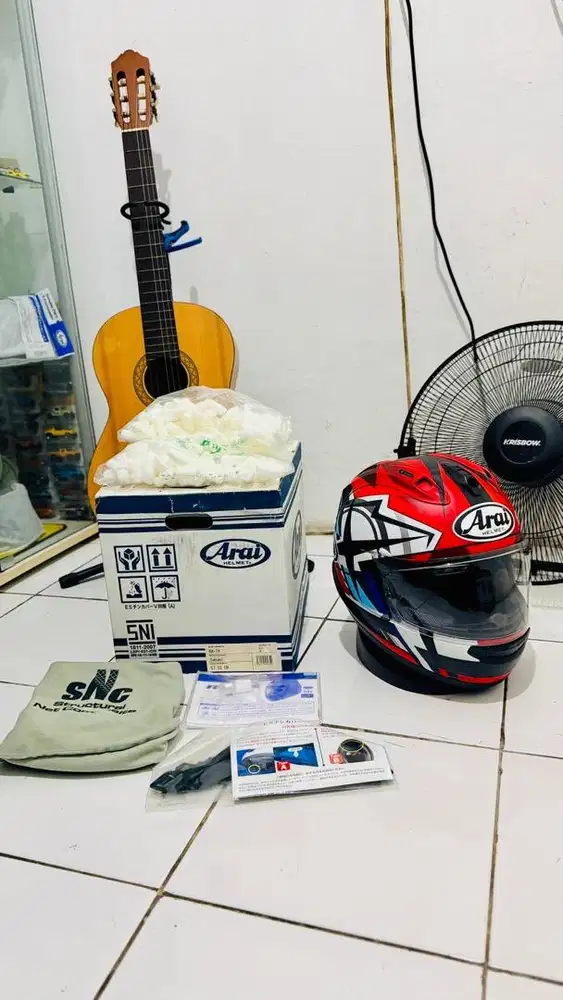 Helm Arai RX7X Takumi SNI size M Snell 2020D fullset mulus