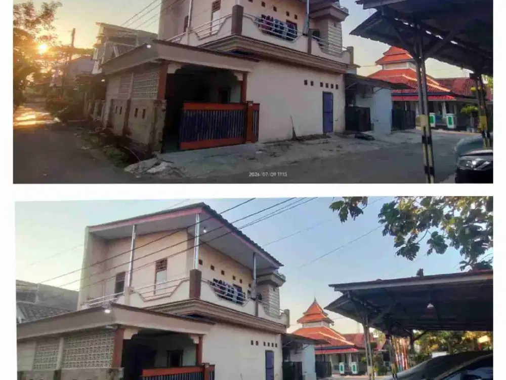 Dijual Rumah 2 Lantai Siap Huni LT 70 M² LB 100M² 3 KT, 2 KM Garasi Muat 2 Mobil - Rp.330 Jt surat SHM Posisi Pinggir