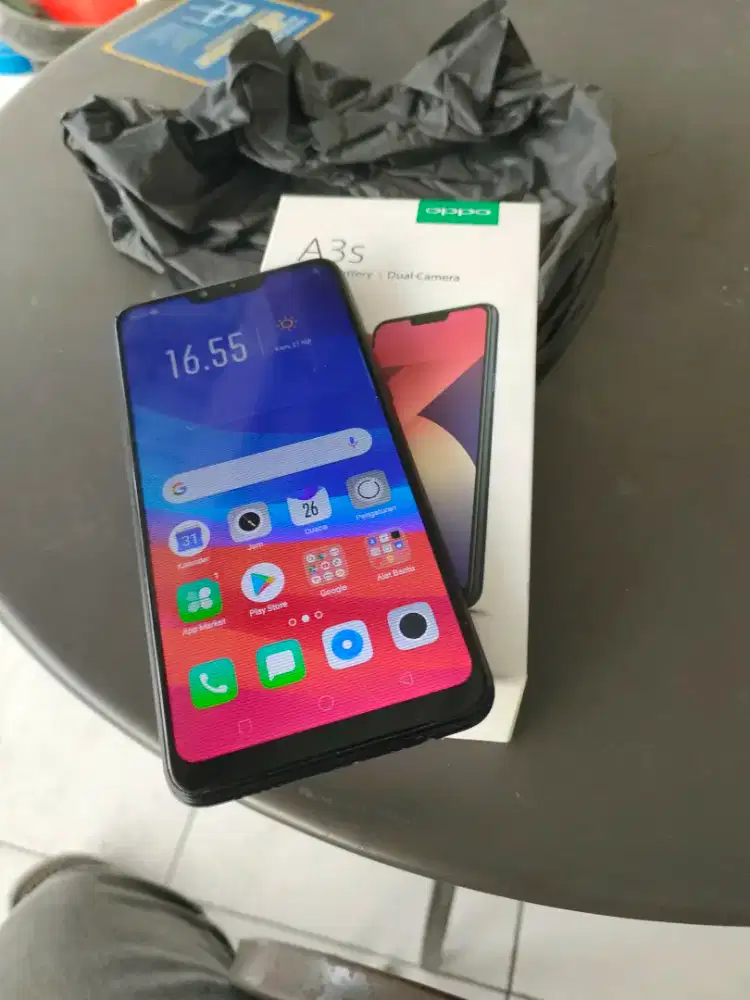 Oppo a3s hp dan dusbok aja