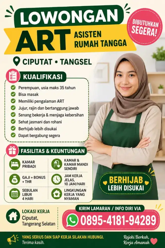 Dibutuhkan segera art