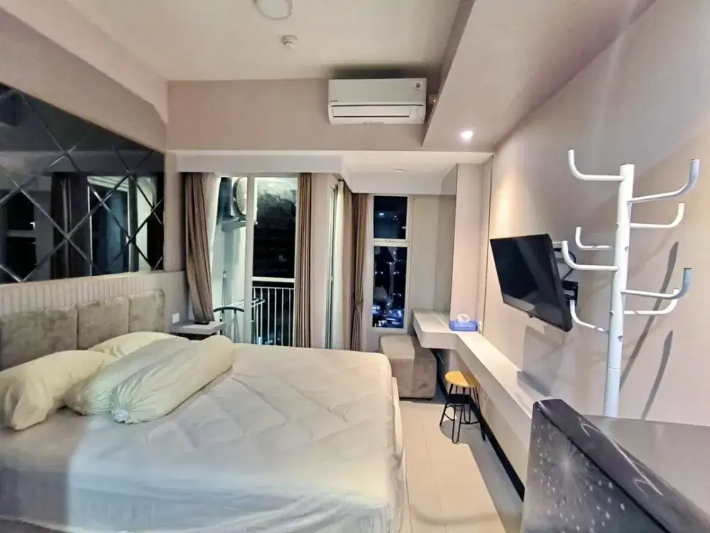 Disewakan Apartemen Amor Conecting Pakuwon City Mall Studio Full Furnish Interior