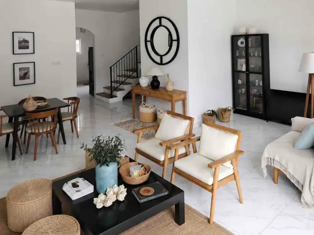 Rumah 3 Lantai Full Furnished LT 112m² LB 270m² Neo Catalonia Nusaloka BSD – 5 KT – Rooftop – 2 Mobil