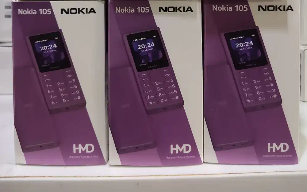 Nokia Fox 105  Fox black/Blue Resmi