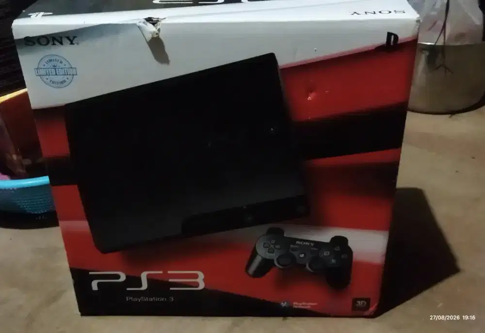 Jual PS 3 SLIM  komplit