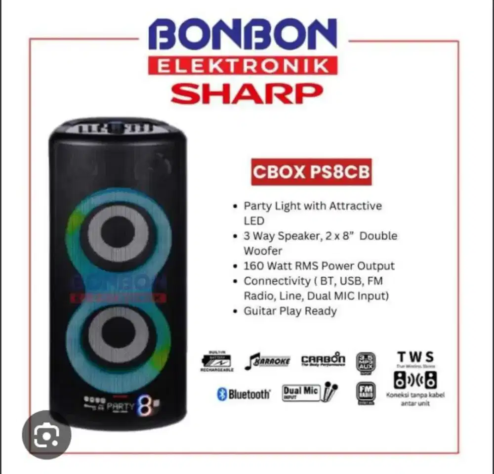 Speker shap baru  pemakaian 4 bln