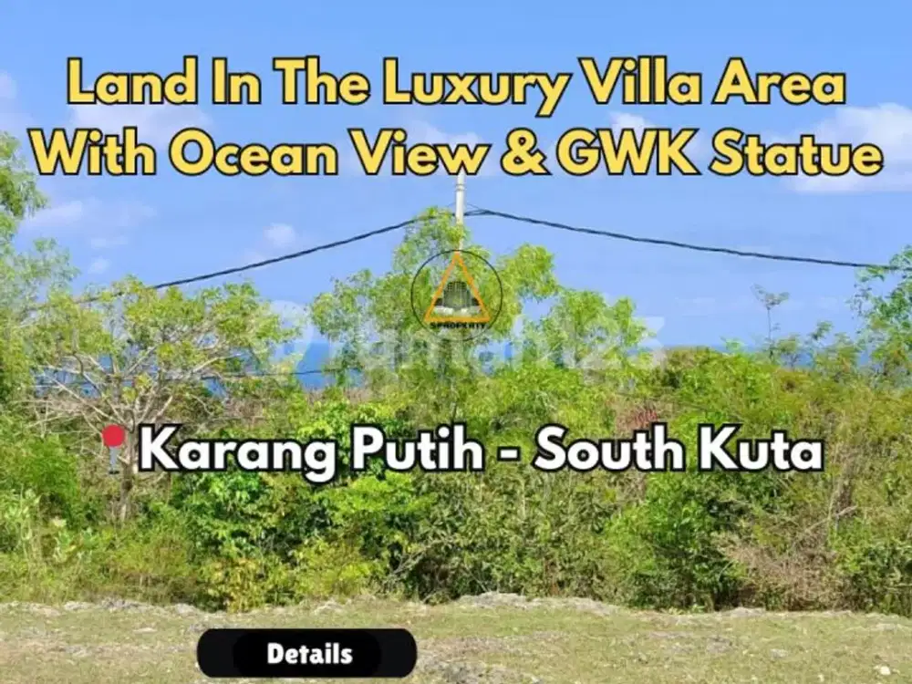 LAND IN THE LUXURY VILLA AREA WITH OCEAN VIEW IN NEAR PANDAWA
