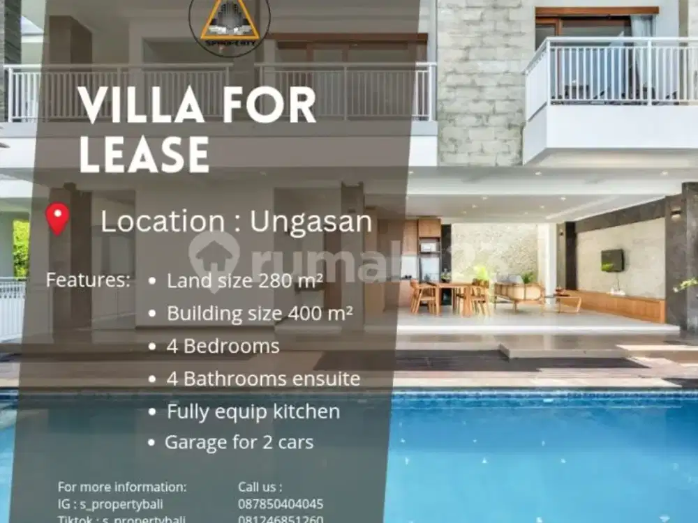 Villa For Rent In Jimbaran Near Gwk With Full Ocean View