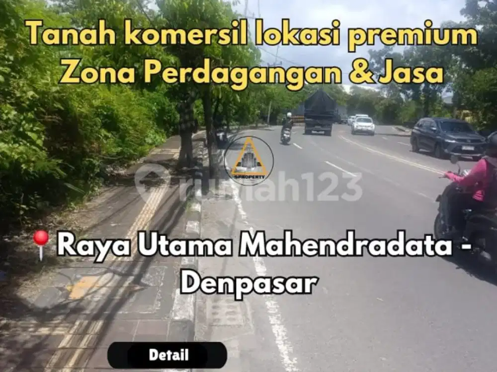 Tanah Komersil Premium Lokasi di Jalan Raya Utama Mahendradata