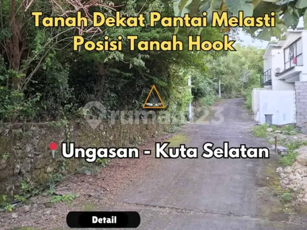 Dijual Cepat Tanah Dekat Pantai Melasti Posisi Hook