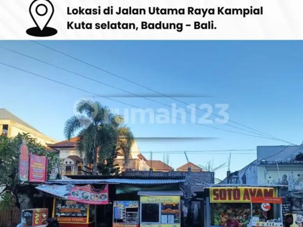 Dijual Tanah Murah Plot Kecil dan Terbilang Langka / Lokasi di Jalan Utama Raya Kampial Kuta Selatan, Badung - Bali