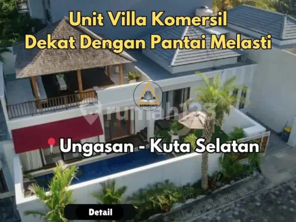 Unit Villa Komersil Lokasi Dekat Dengan Pantai Melasti