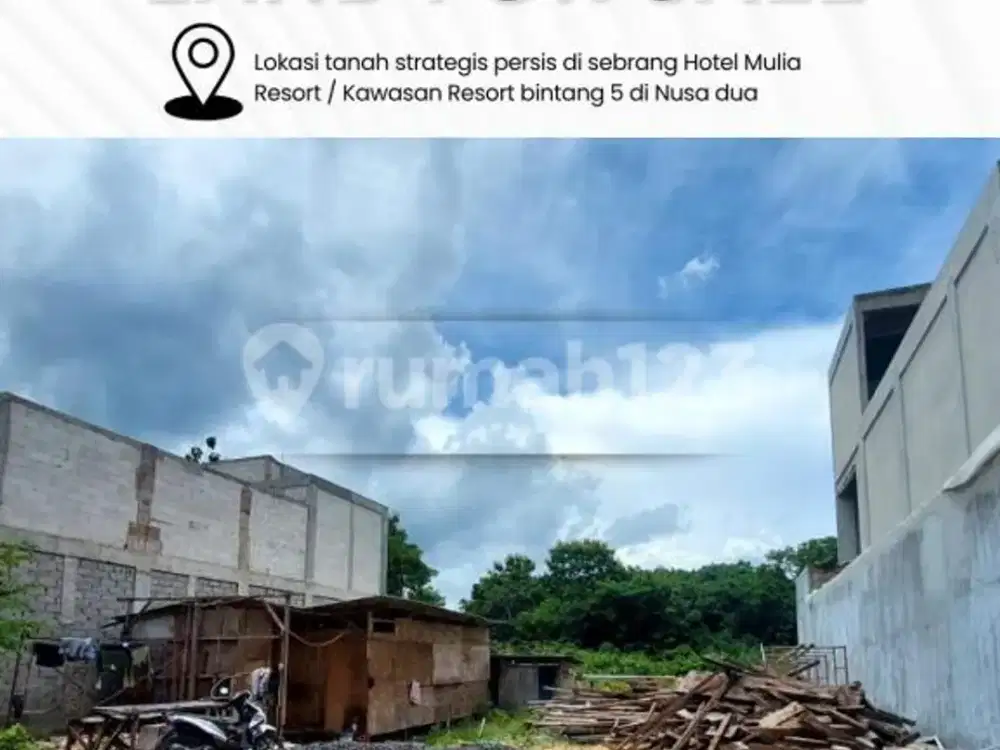 Dijual Tanah Ocean View Bangunan Lantai 2 dengan Kawasan Komplek Villa Mewah di Nusa Dua / Sawangan - Bali