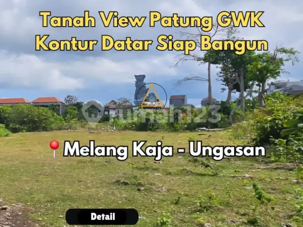 Tanah View Patung GWK di Jalan Melang Kaja Ungasan