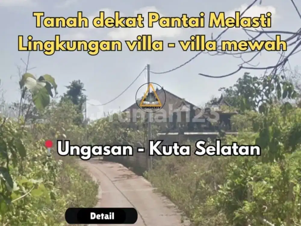 Tanah Dekat Pantai Melasti Lingkungan Villa Villa Mewah