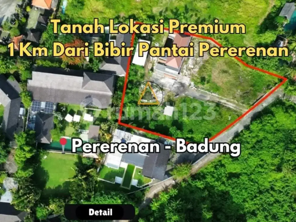 Tanah Lokasi Premium 1 KM Dari Bibir Pantai Pererenan