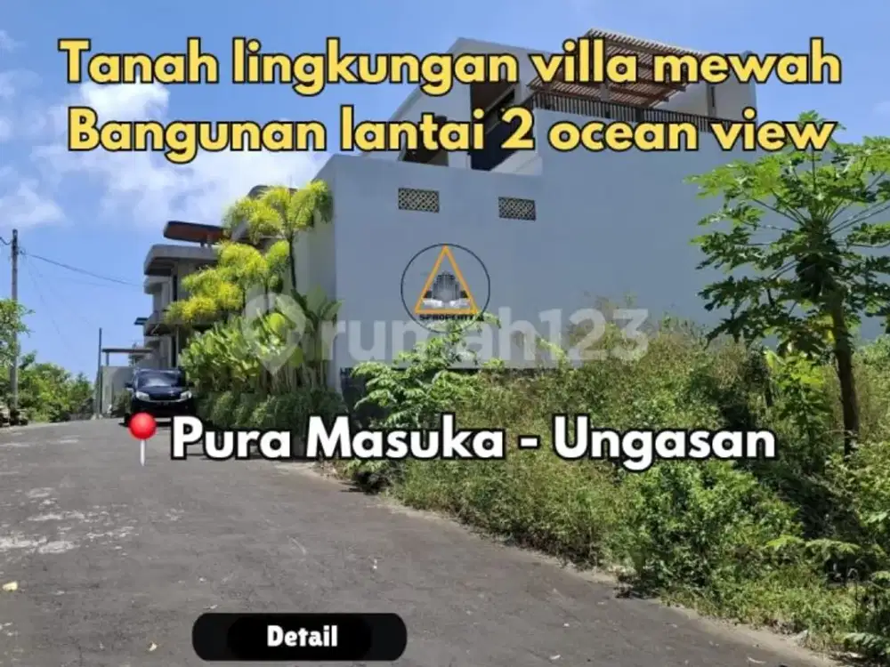 Tanah Lingkungan Villa Bangunan Lantai 2 Ocean View di Ungasan