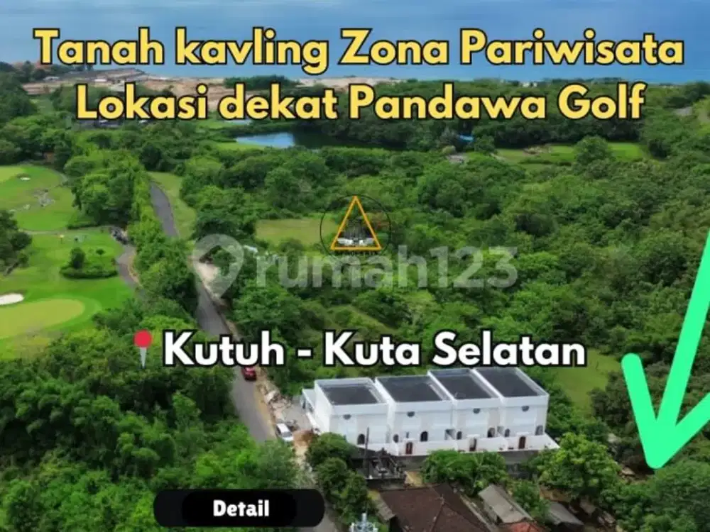 Tanah Kavling Zona Pariwisata Dekat Pandawa Golf