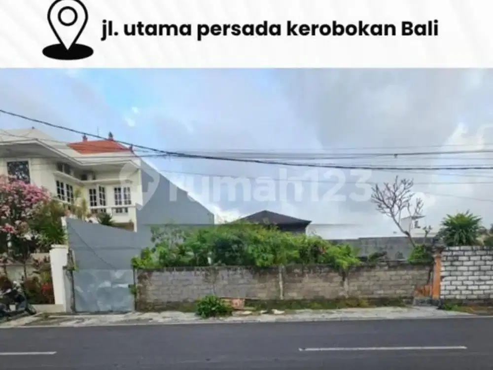Dijual Tanah Komersil Kecil di Jln Utama Persada Kerobokan Bali