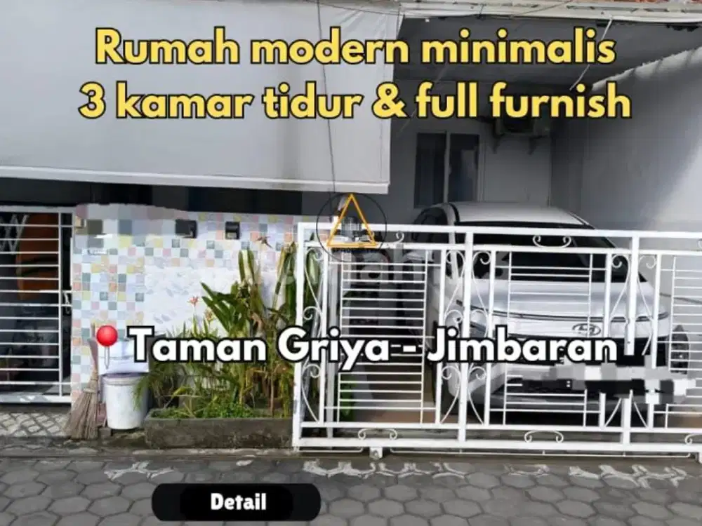 Rumah Modern Minimalis Full Furnish di Taman Griya Jimbaran