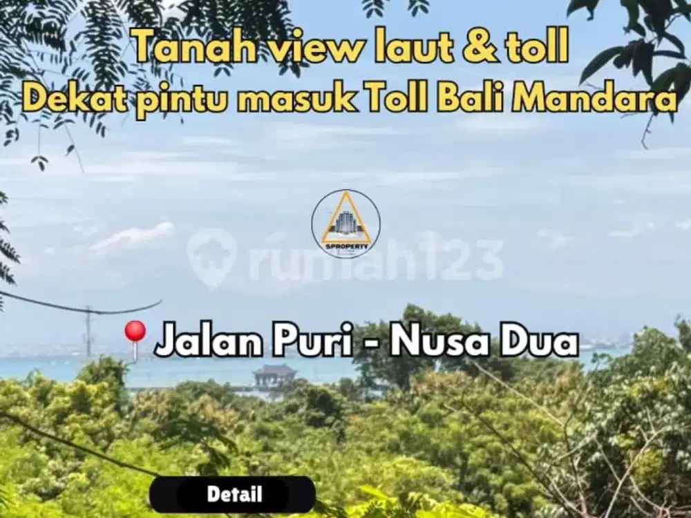 Tanah Dijual View Laut & Toll Sangat Strategis