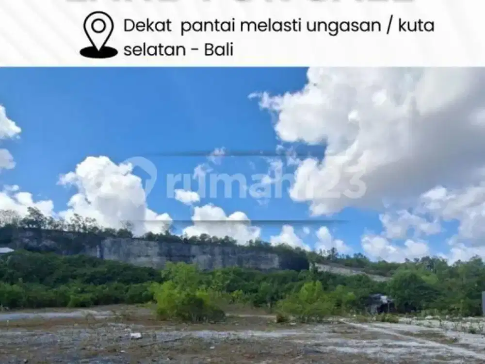 Dijual Tanah Dekat Pantai Melasti Ungasan / Kuta Selatan - Bali