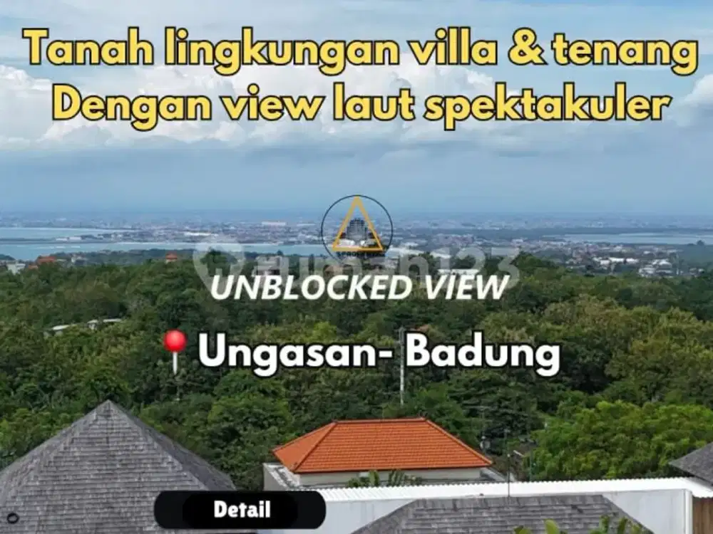 Tanah View Laut Spektakuler Tanpa Halangan Lokasi di Ungasan