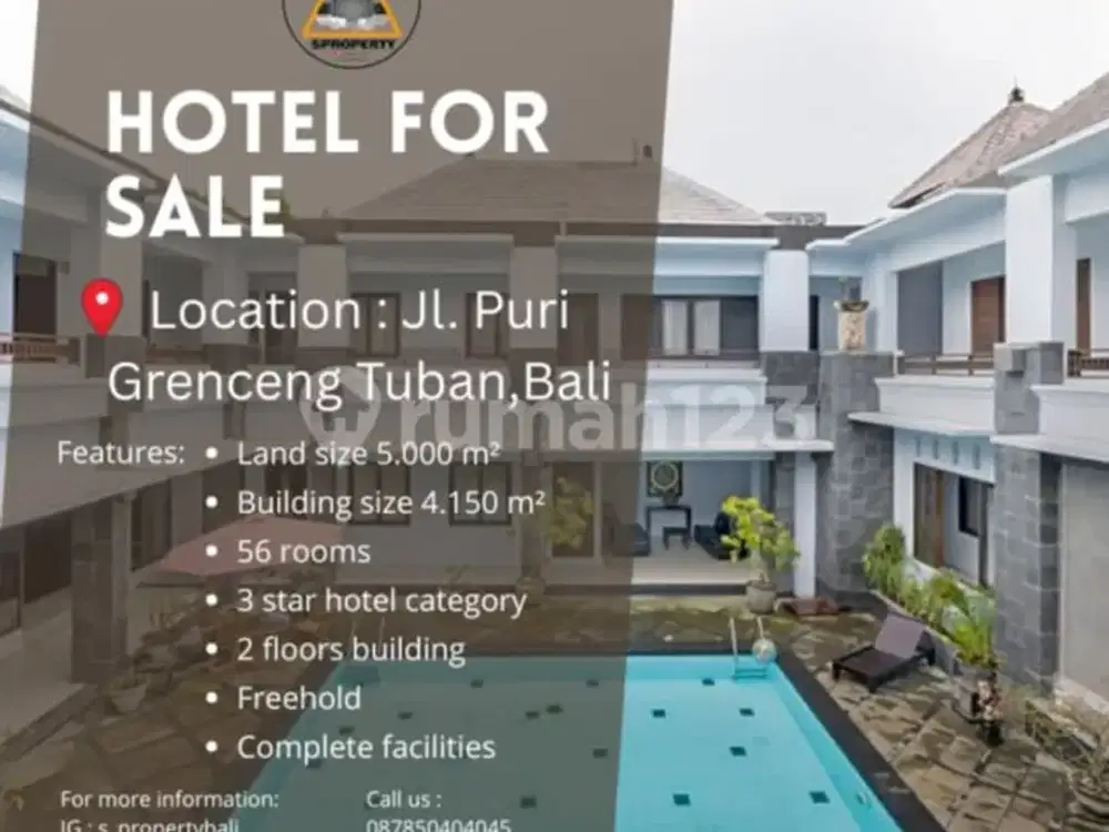 Hotel Aktif Lokasi Strategis Area Tuban Dekat dengan Bandara